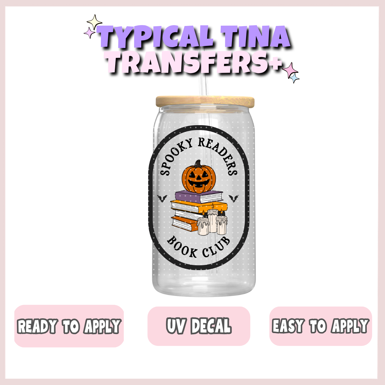 Spooky readers book club | UV decals | POD
