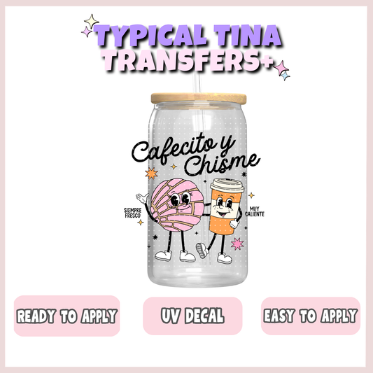 Cafecito y chisme | UV decals | POD