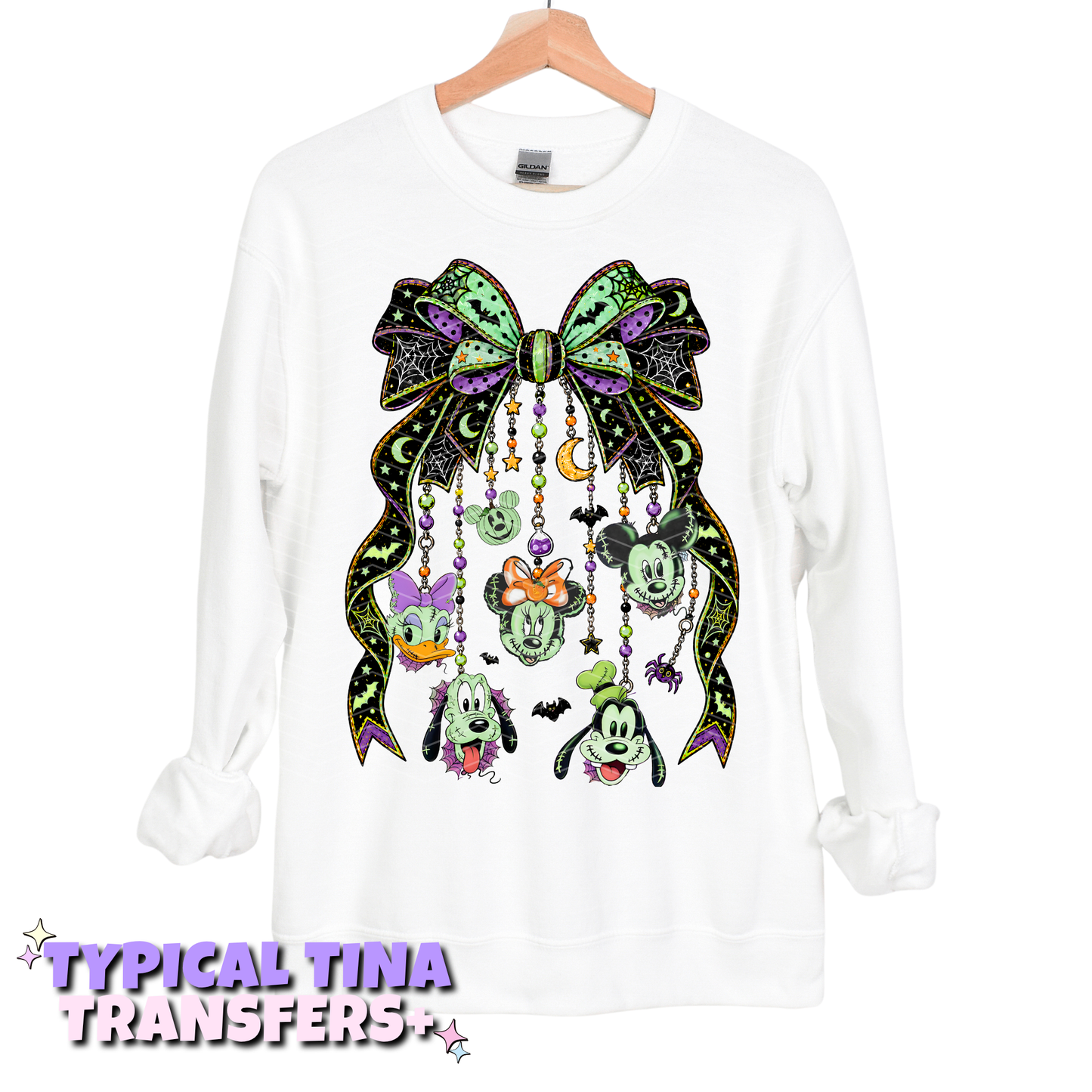 Halloween fab 5 monster bow | DTF Transfers | POD