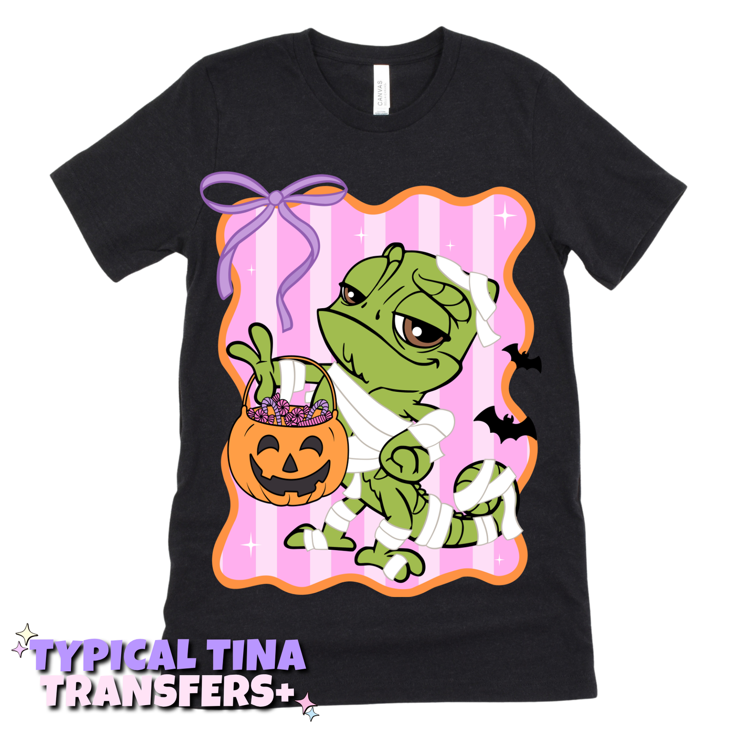 Sidekick Coquette Stripes Halloween | DTF Transfers | POD