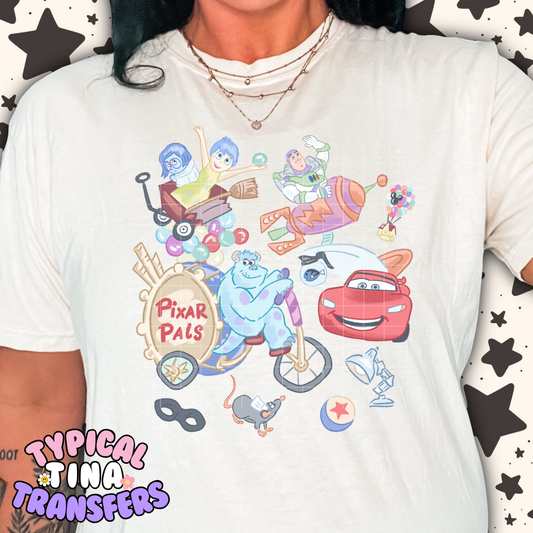 Pix-r charaters | DTF Transfer | POD