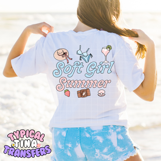 Soft Summer Girl | DTF Transfer | POD