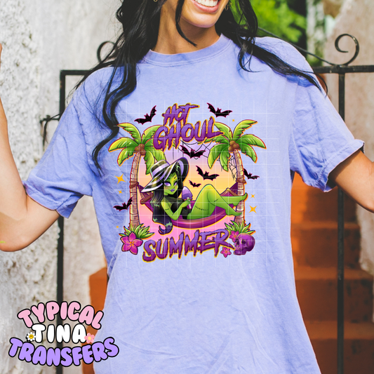 Hot Ghoul Summer - with background | DTF Screen Print | POD