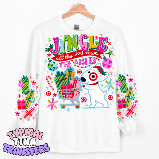 Jingle all the way down the aisles (t) | DTF Transfer | POD