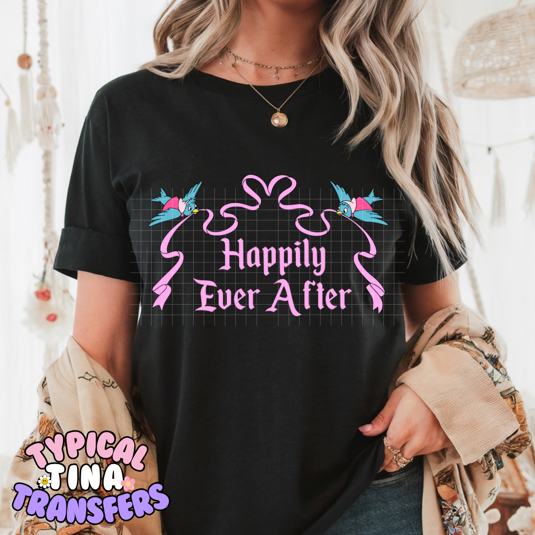 Happily Ever After | Adult 11" DTF Screen Print | POD