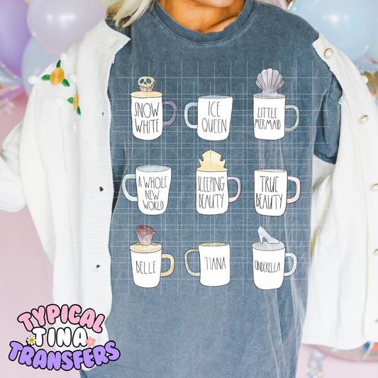 RD Magical Princess Mugs | DTF Screen Print | POD