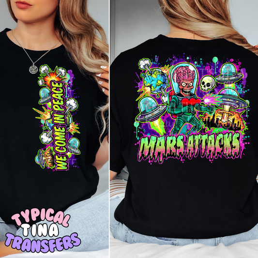 Mars and Aliens | DTF Transfers | POD
