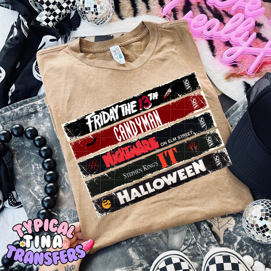 VHS Tapes Horror | DTF Transfer | POD