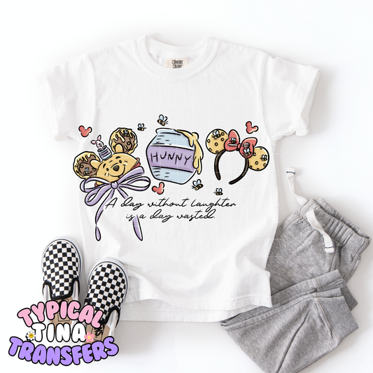 WP a day without laughter, is a day wasted | DTF Transfer | POD