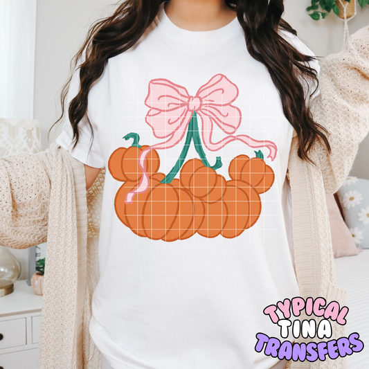 Coquette Cherry Pumpkins | DTF Transfer | 15" Adult