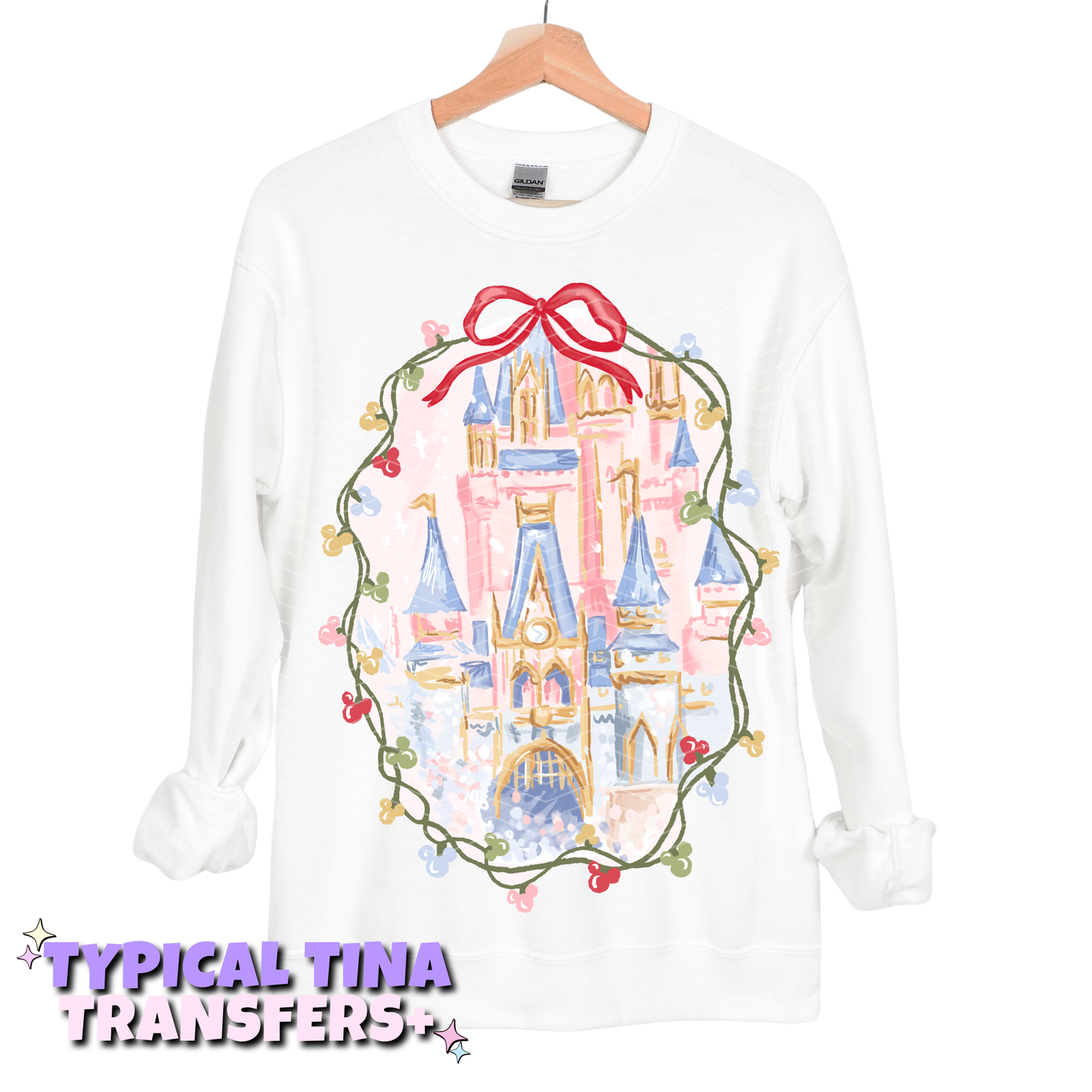 magical castle with mouse lights | DTF Transfers | POD