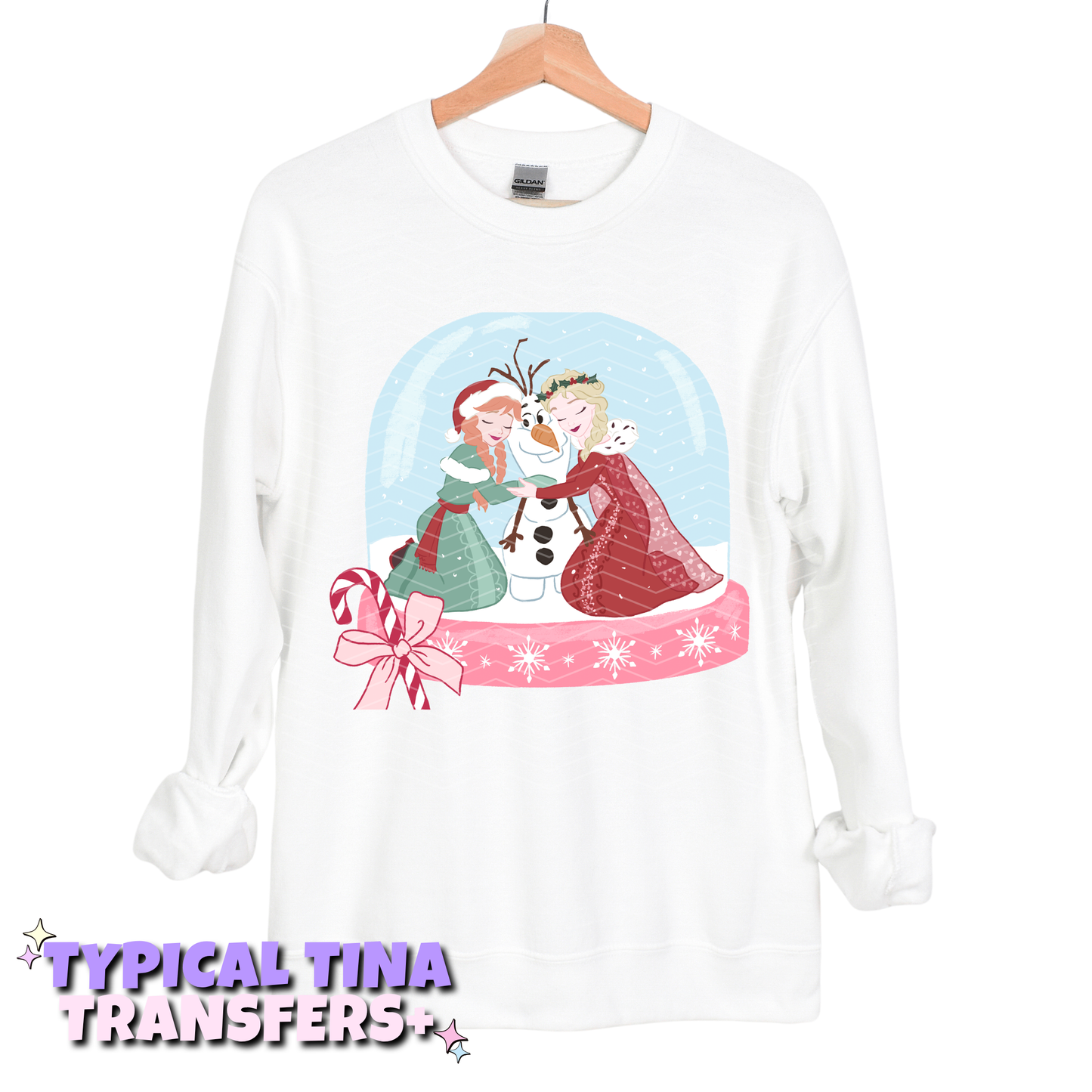 Princess E & A Snowglobe | DTF Transfers | POD