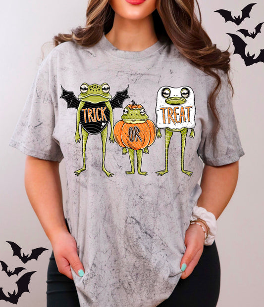 Trick or treat frogs | DTF Transfer | 12" Adult