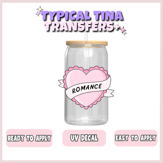 heart shaped (pink) romance | UV decals | POD