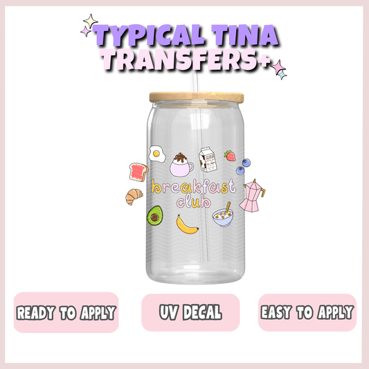 Breakfast club | UV decals | POD