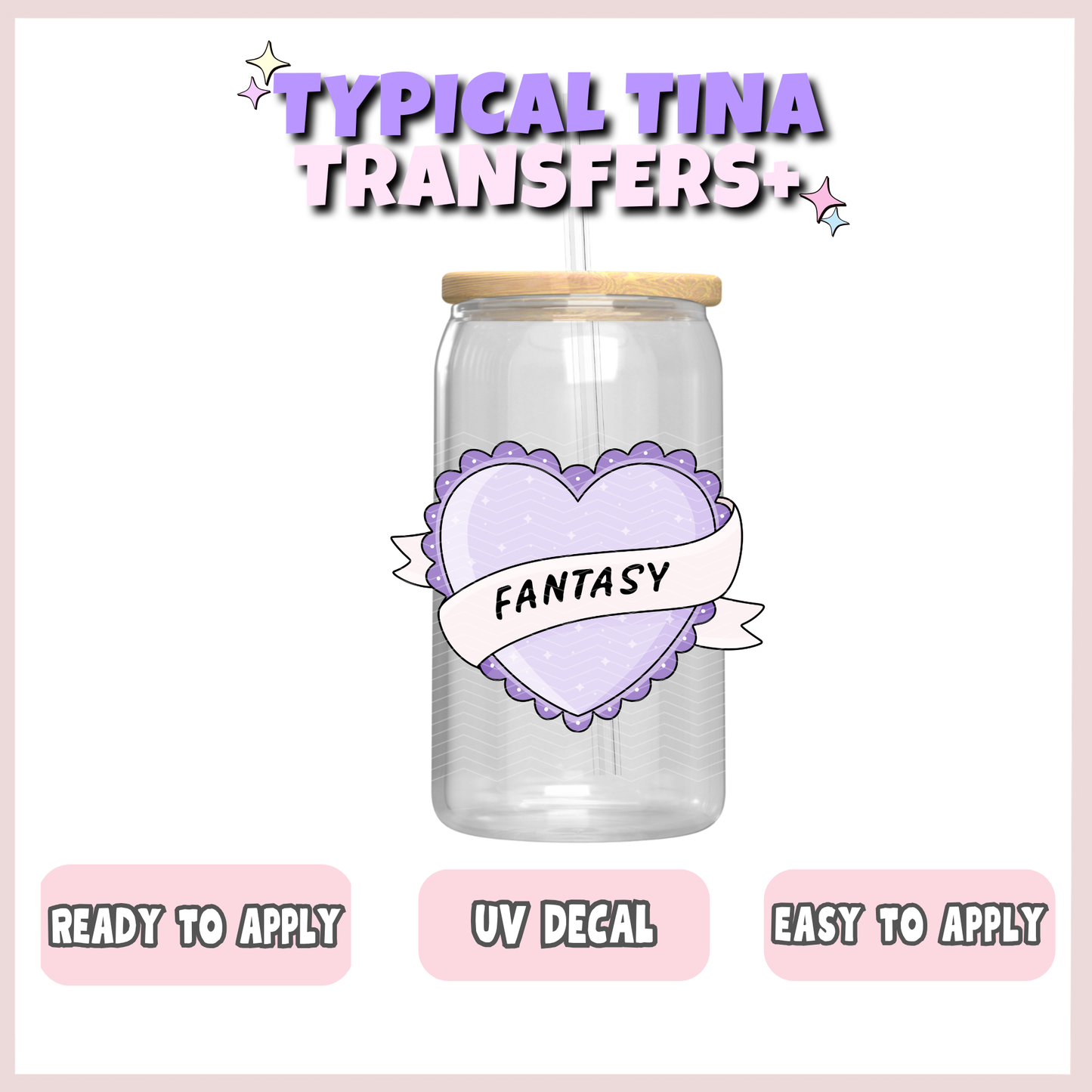 Fantasy heart | UV decals | POD