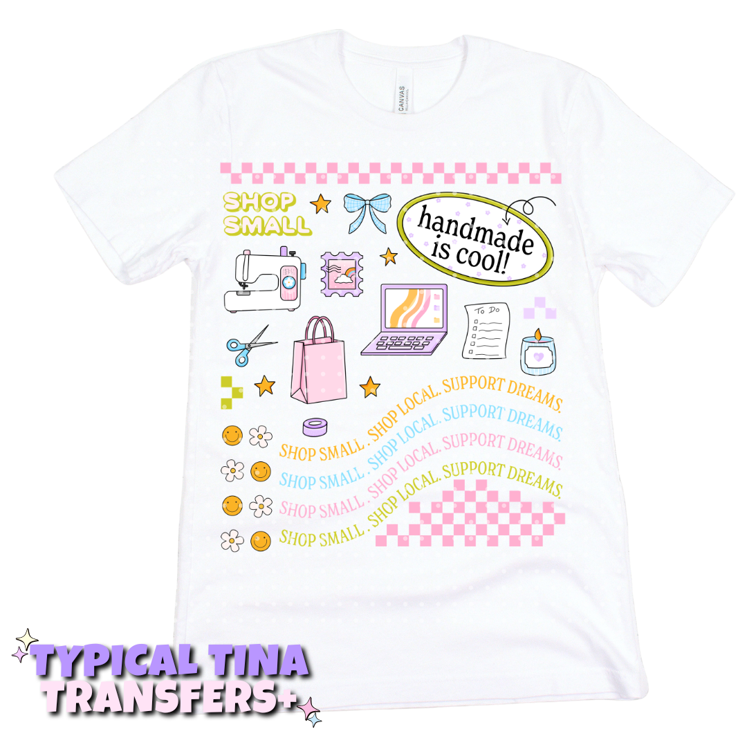handmade is cool | DTF Transfers | POD