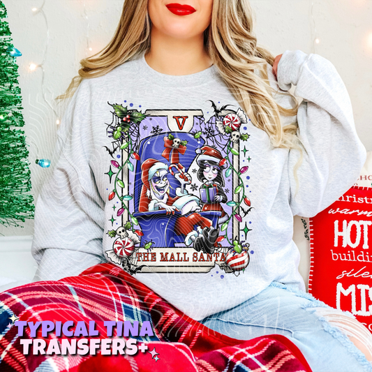 Creepy Tarot Xmas - the mall santa | DTF Transfers | POD