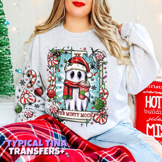 Creepy Tarot Xmas - Minty Mocha | DTF Transfers | POD