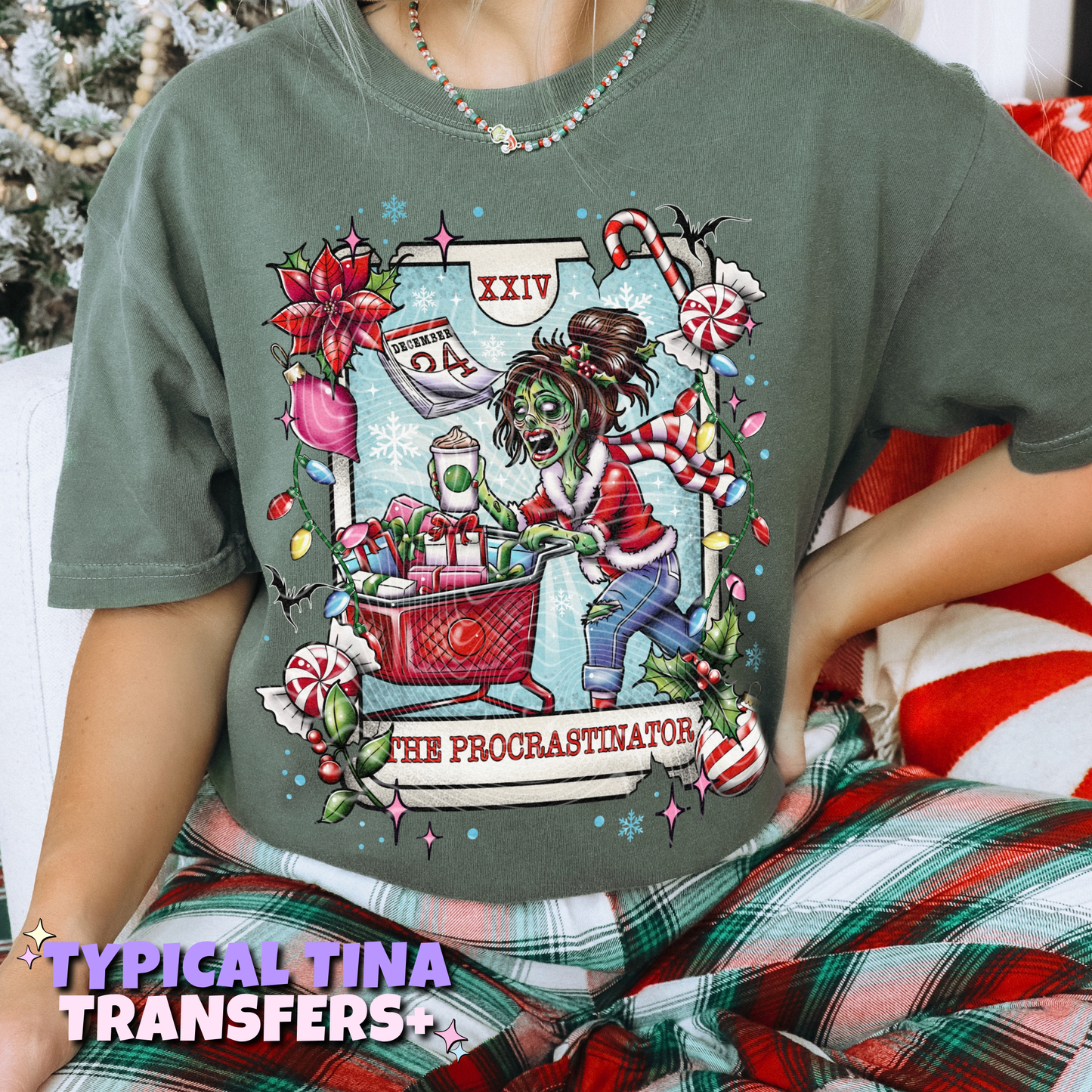 Creepy Tarot Xmas - the procrastinator | DTF Transfers | POD