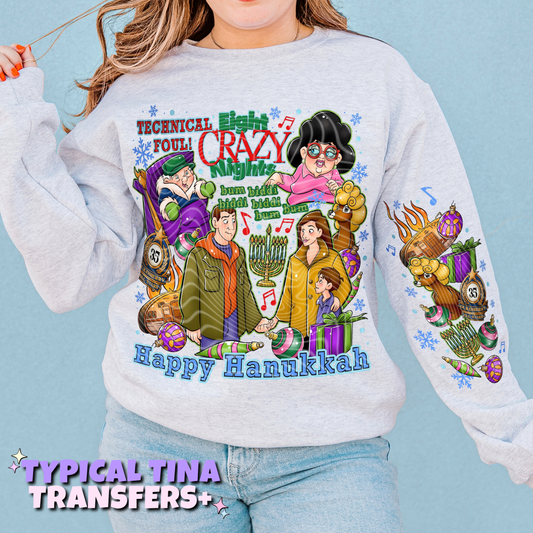 8 crazy - happy hanukkah | DTF Transfers | POD