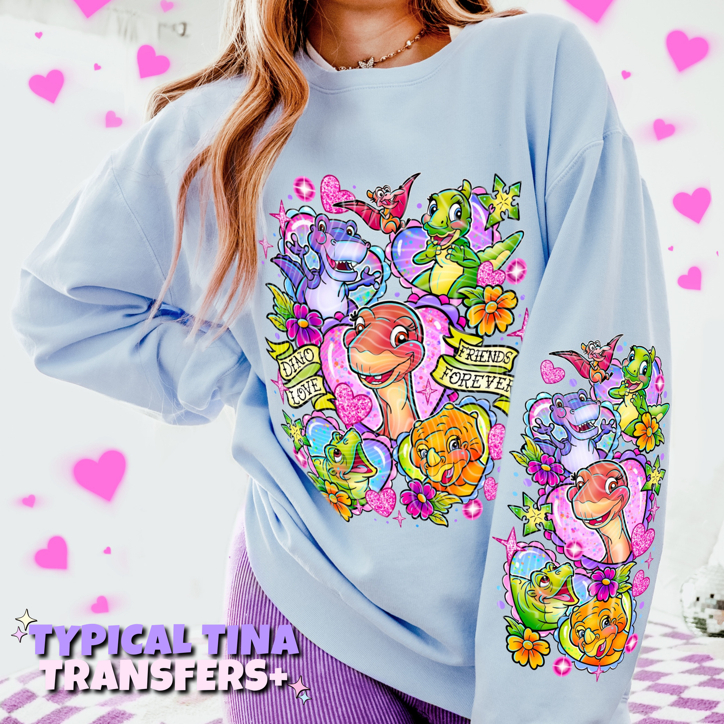 Dino Friends Forever | DTF Transfers | POD