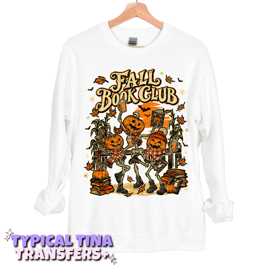 Fall book club pumpkin heads | DTF Transfers | POD