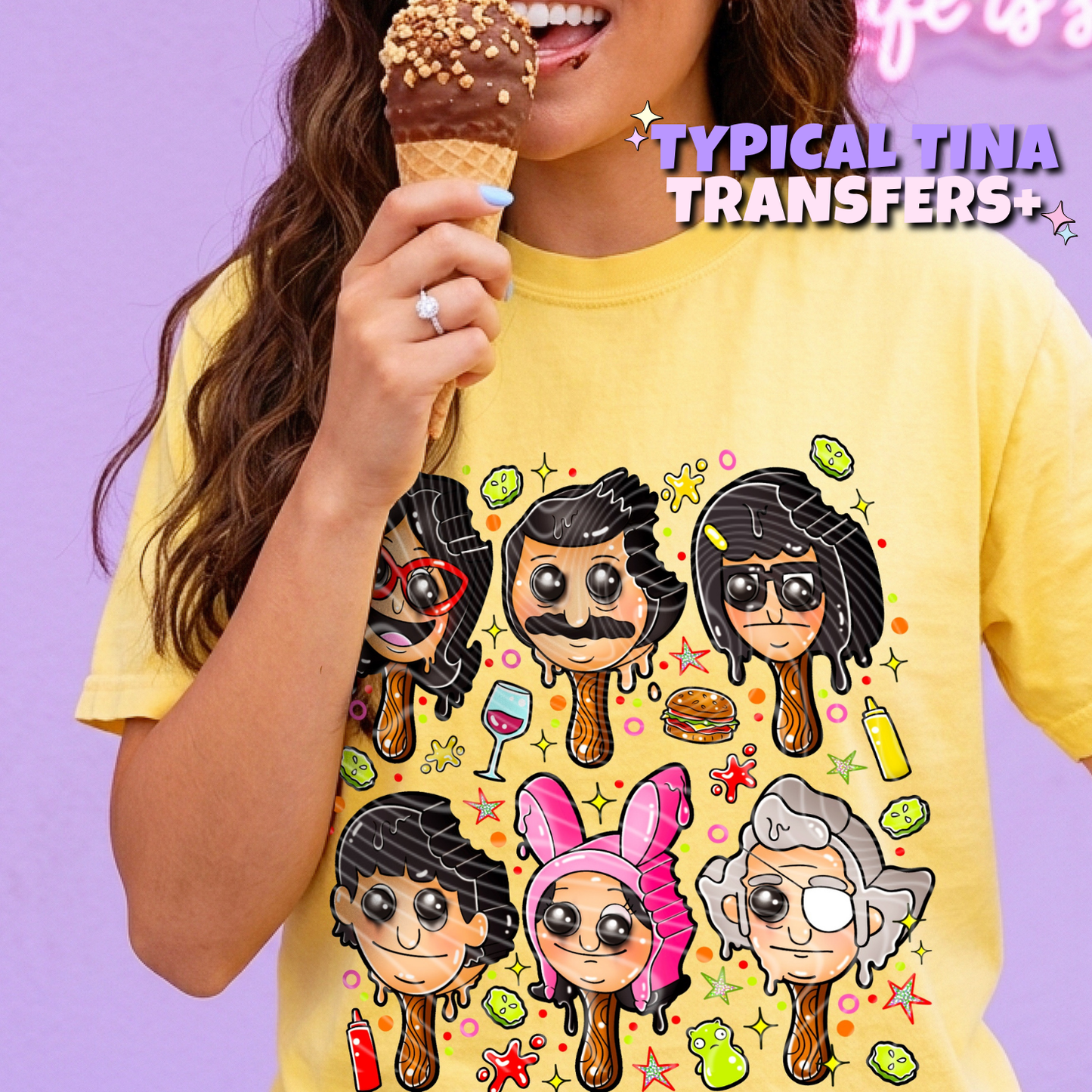 Burger popsicles | DTF Transfers | POD