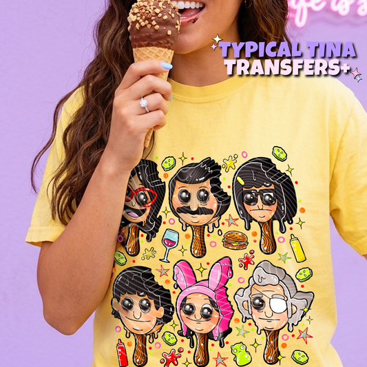 Burger popsicles | DTF Transfers | POD