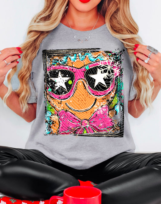 Cool gingerbread selfie | DTF Transfer | POD