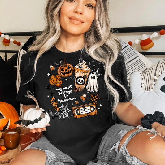 Ny heart belongs to Halloween | DTF Transfer | POD