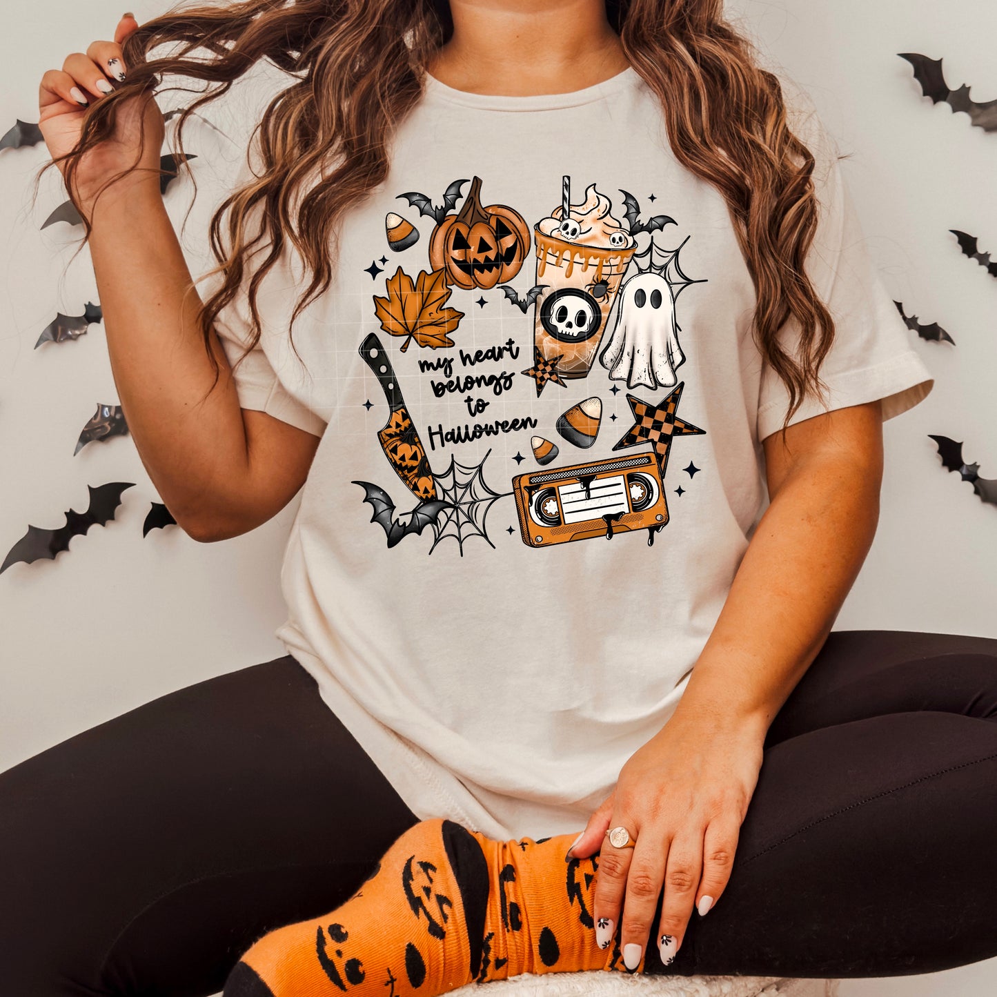 Ny heart belongs to Halloween | DTF Transfer | POD