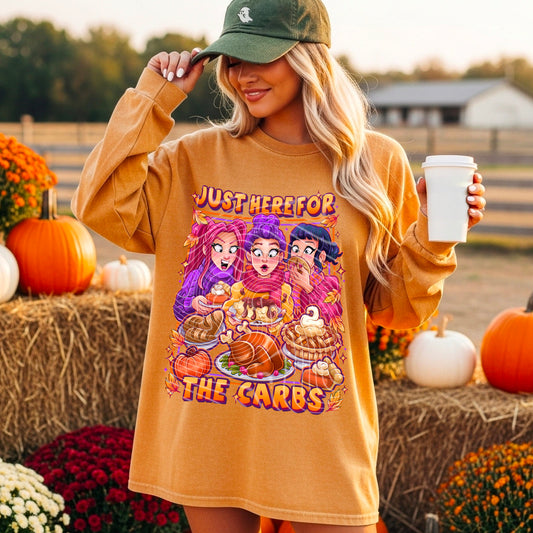 Just here for the carbs | DTF Transfer | POD