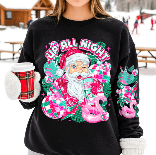 Santa Bright Pink | DTF Transfer | POD