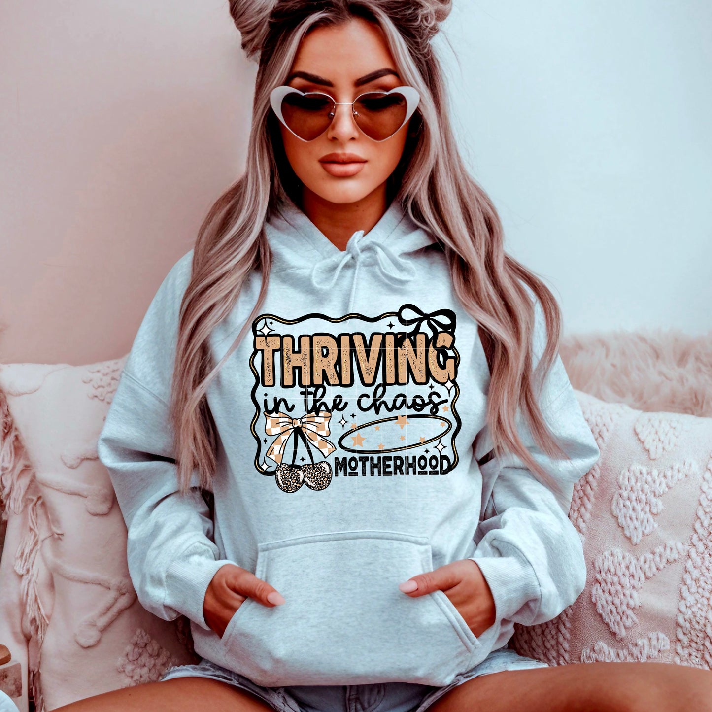 thriving in chaos - motherhood | DTF Transfer | POD