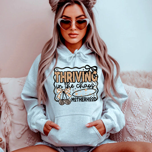 thriving in chaos - motherhood | DTF Transfer | POD