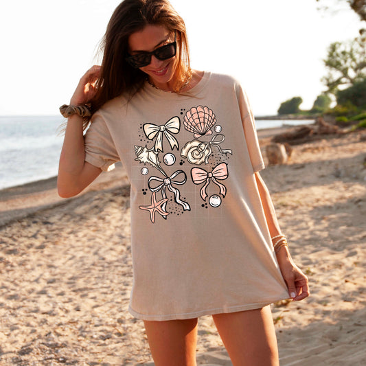 Bows and Beach elements | DTF Transfer | POD