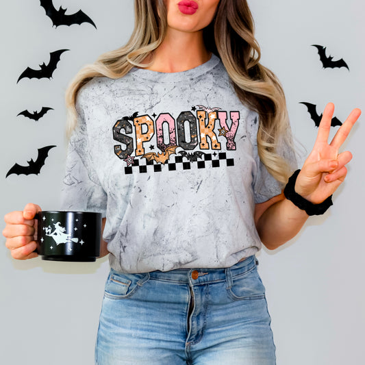 Spooky and check pattern | DTF Transfer | POD