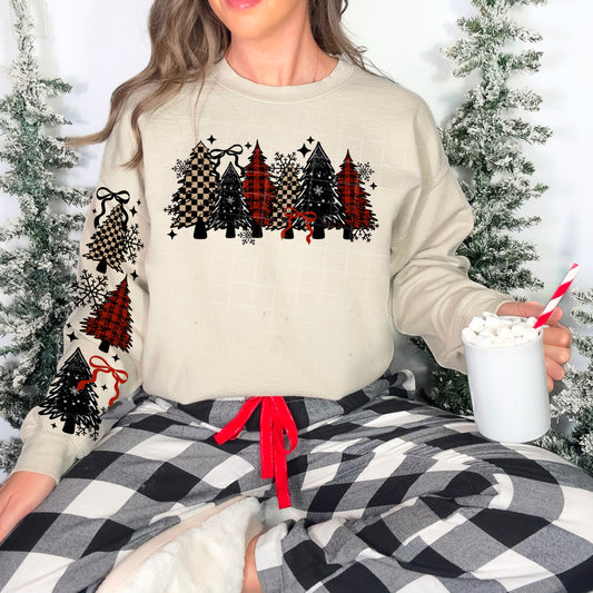 Patterned Christmas Trees | DTF Transfer | POD