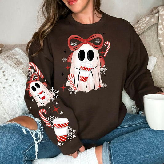 Coquette Christmas Ghost | DTF Transfer | POD