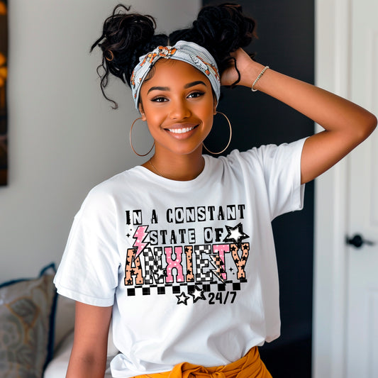 In a constant state of anxiety | DTF Transfer | POD