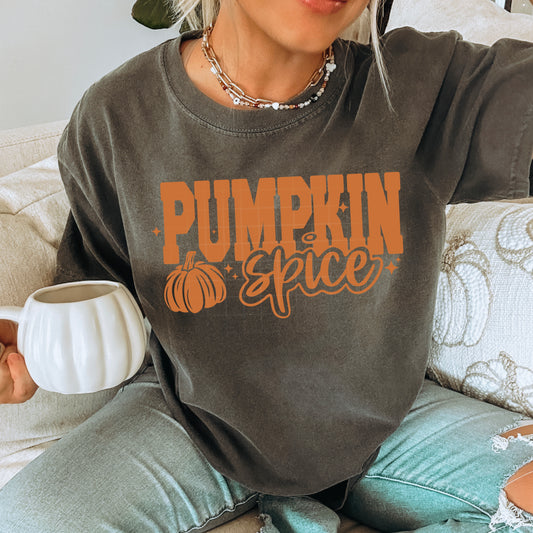 Pumpkin Spice w/ pumpkin | DTF Transfer | POD