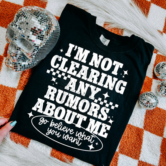 Not clearing any rumors | DTF Transfer | POD