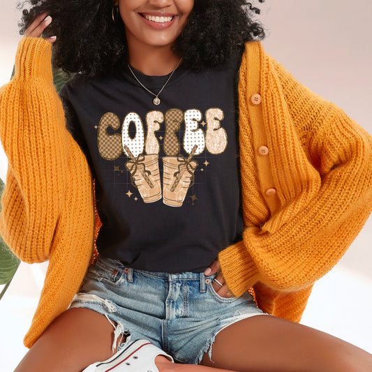 Coffee Drinks Patterns | DTF Transfer | POD