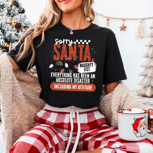 Sorry Santa naughty list | DTF Transfer | POD