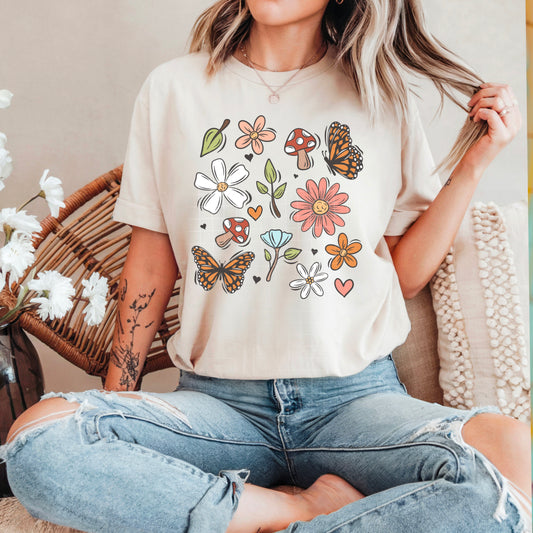 Spring Garden Florals | DTF Transfers | POD