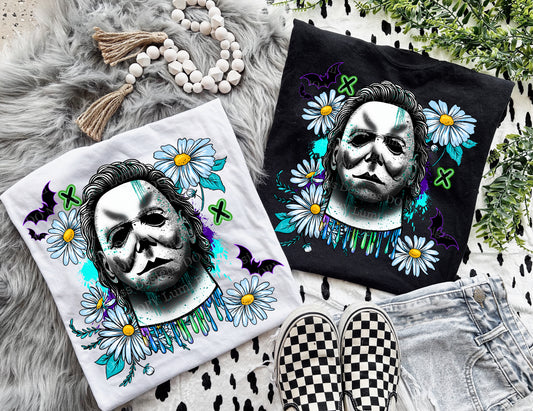 Michael Blue Florals | DTF Transfer | POD