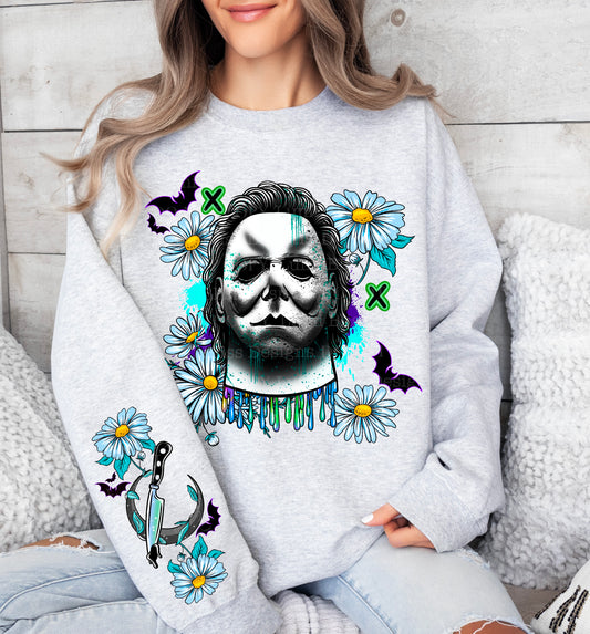 Michael Blue Florals | DTF Transfer | POD