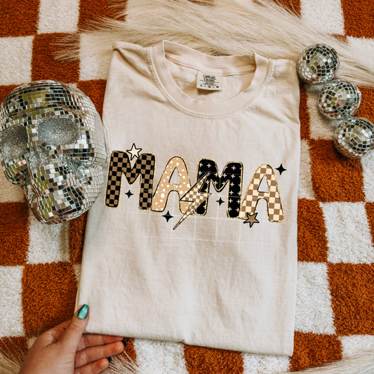 Mama Neutral Lightning Bolt | DTF Transfer | POD