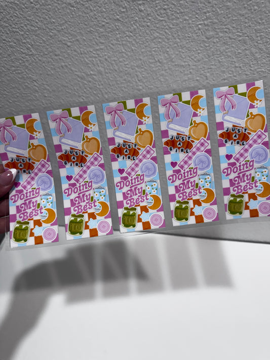 RTS Flash | UV Bookmarks set of 5 | Double sided